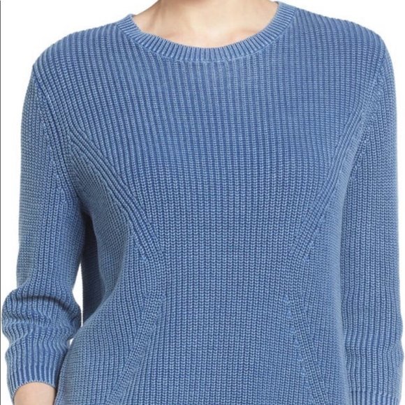 Caslon Sweaters - New Caslon Cotton Tie Back Pullover Sweater ¾ sleeve Size